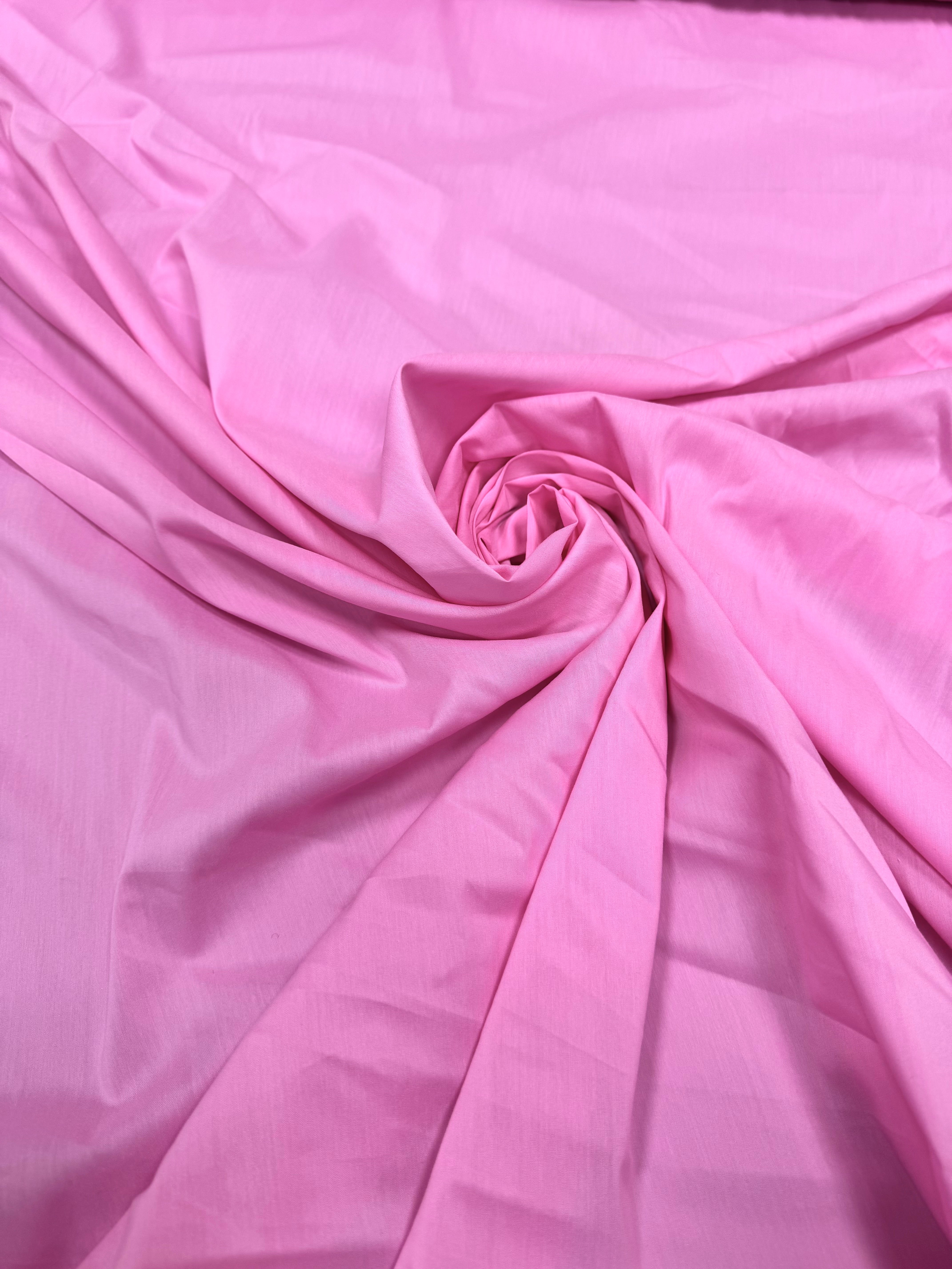 Poplin cu elastan Roz