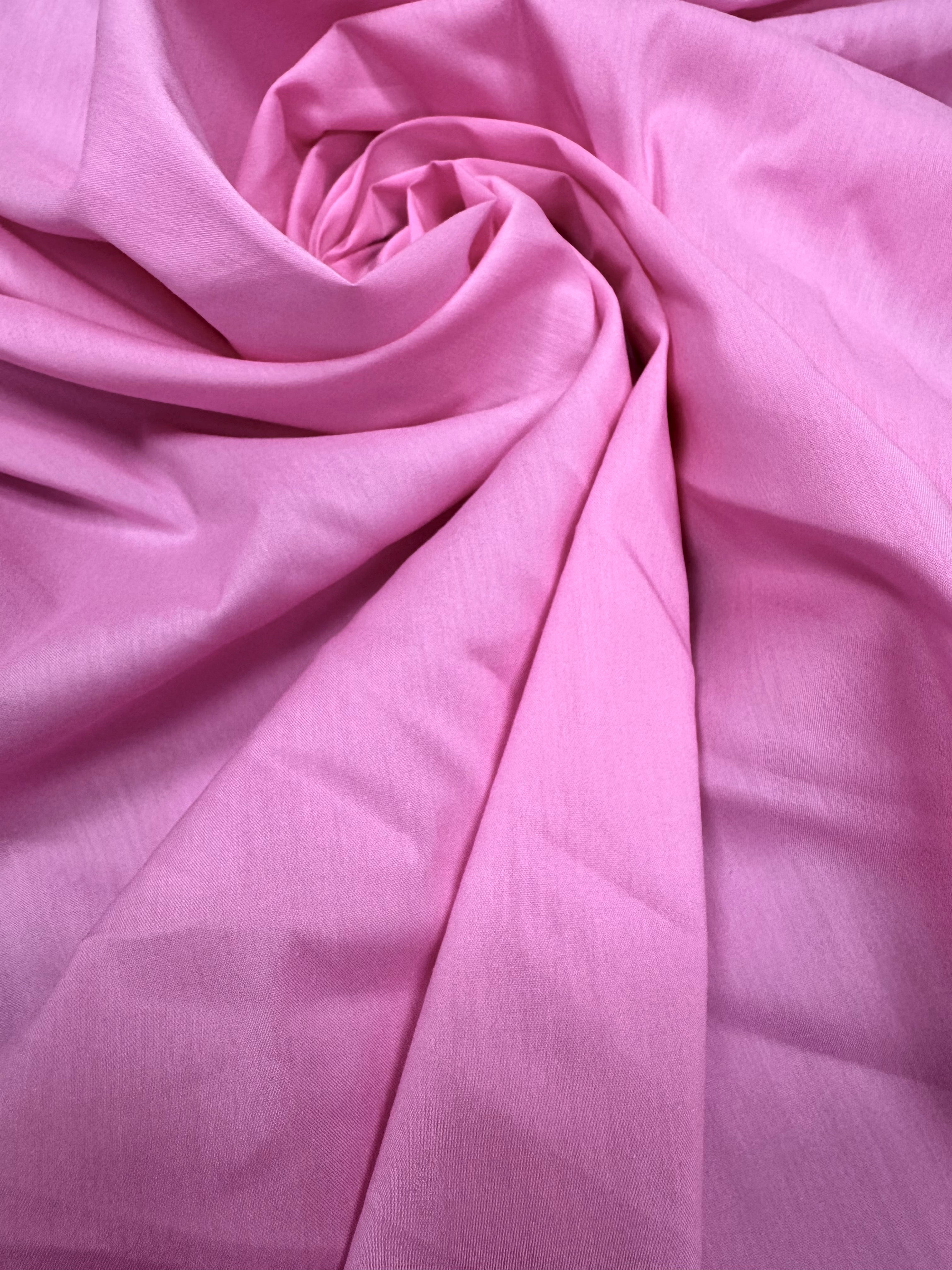 Poplin cu elastan Roz