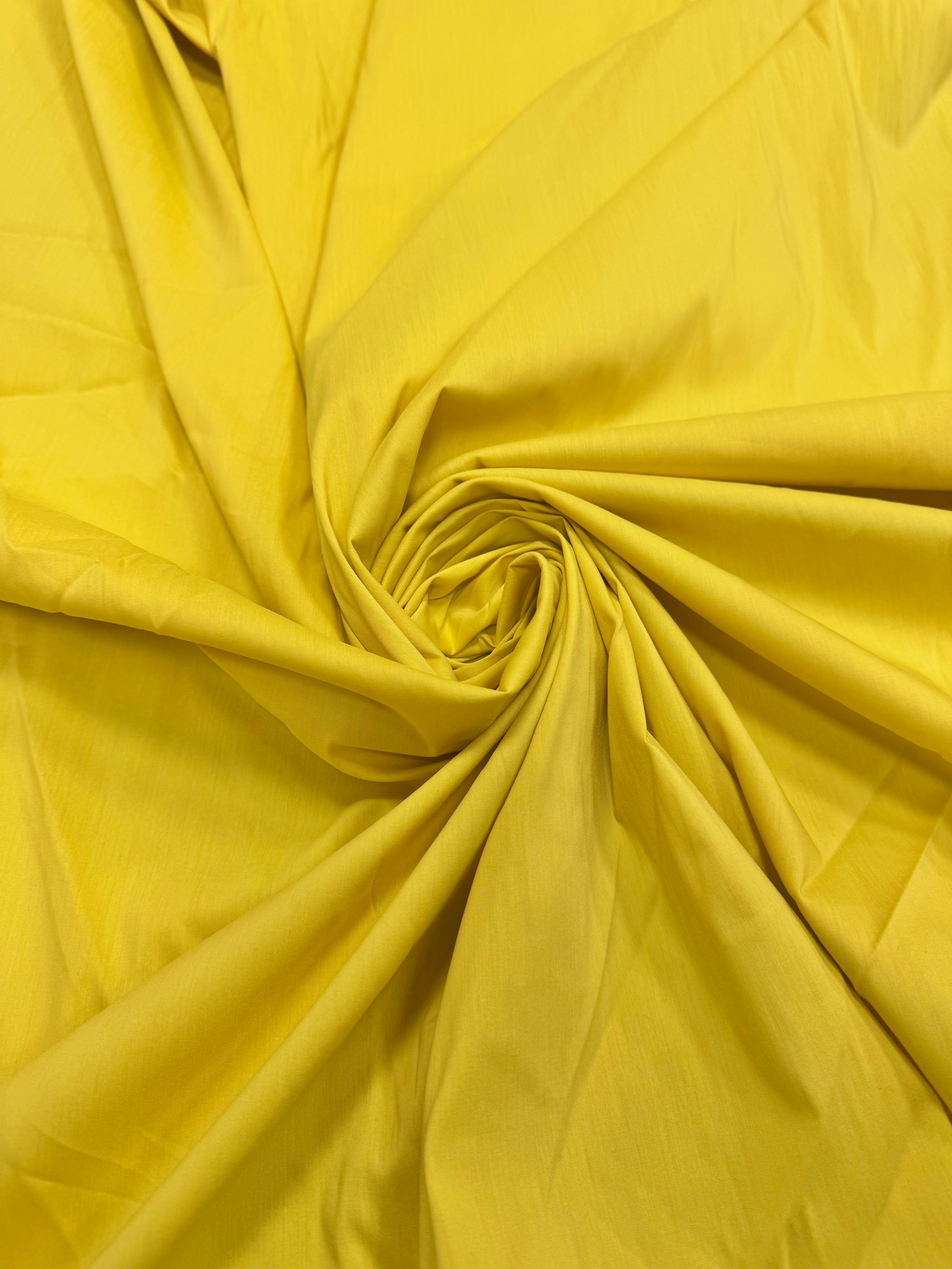 Poplin cu elastan Galben