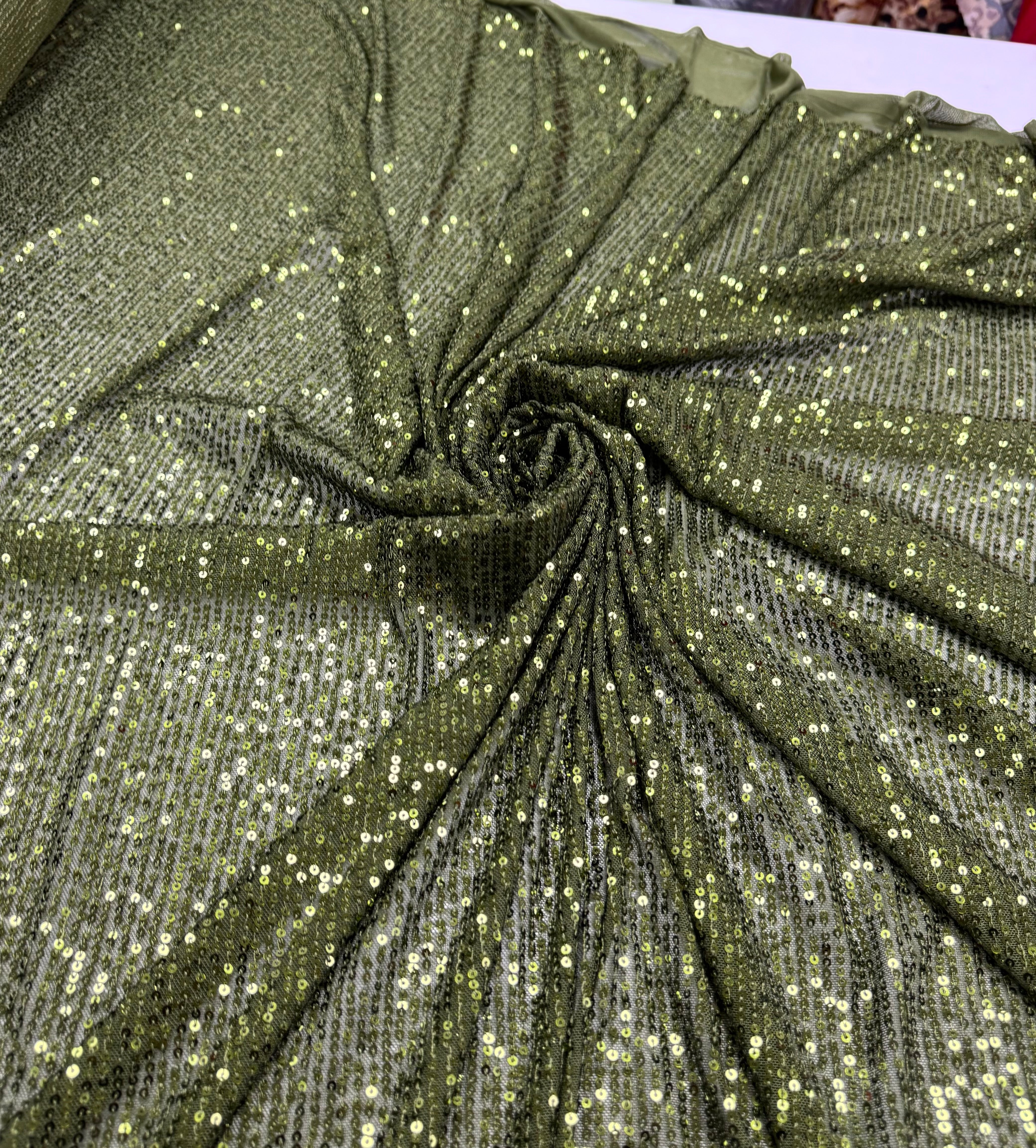 Paiete pe tull elastic, Verde Kaki