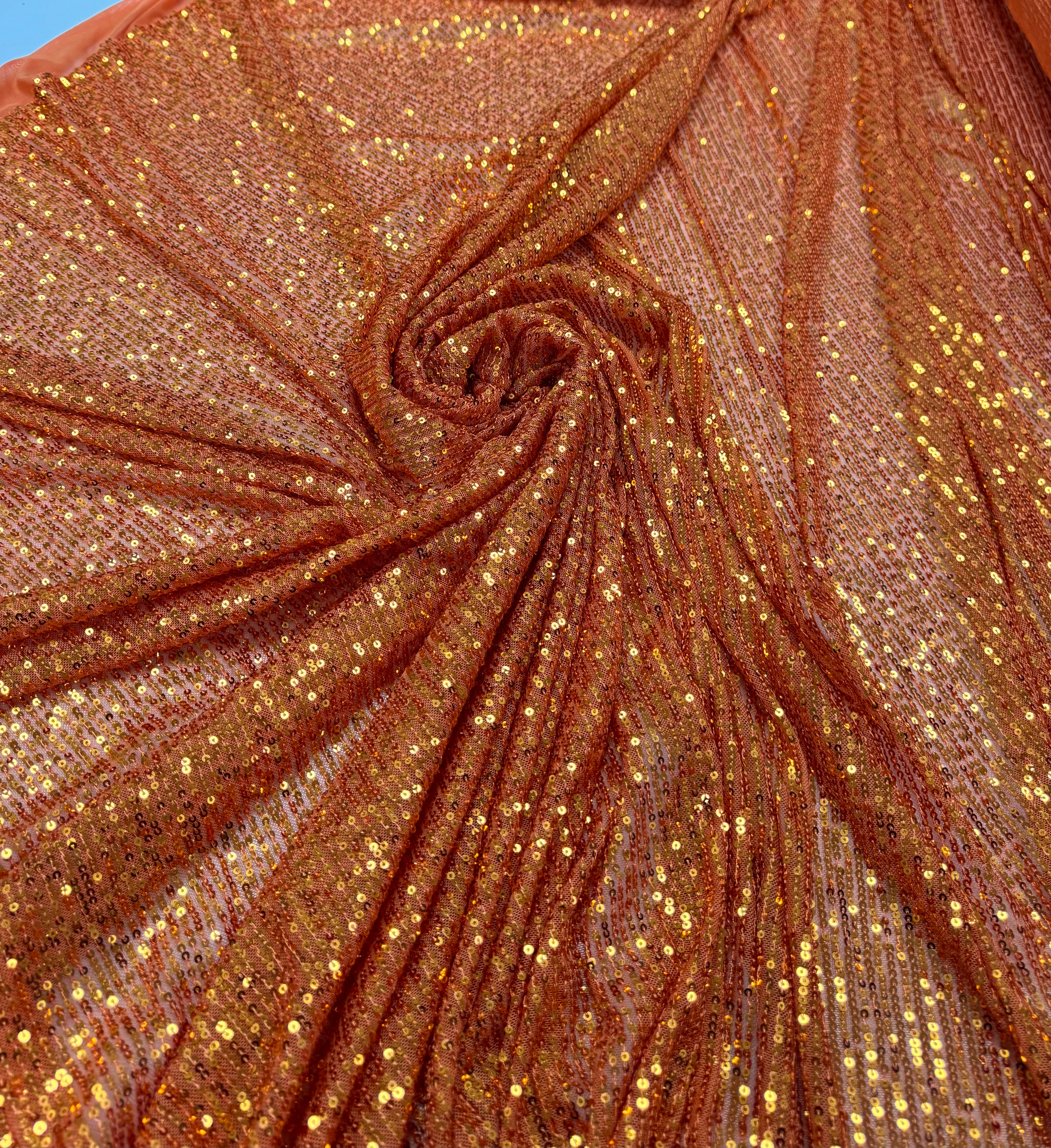 Paiete pe tull elastic, Portocaliu