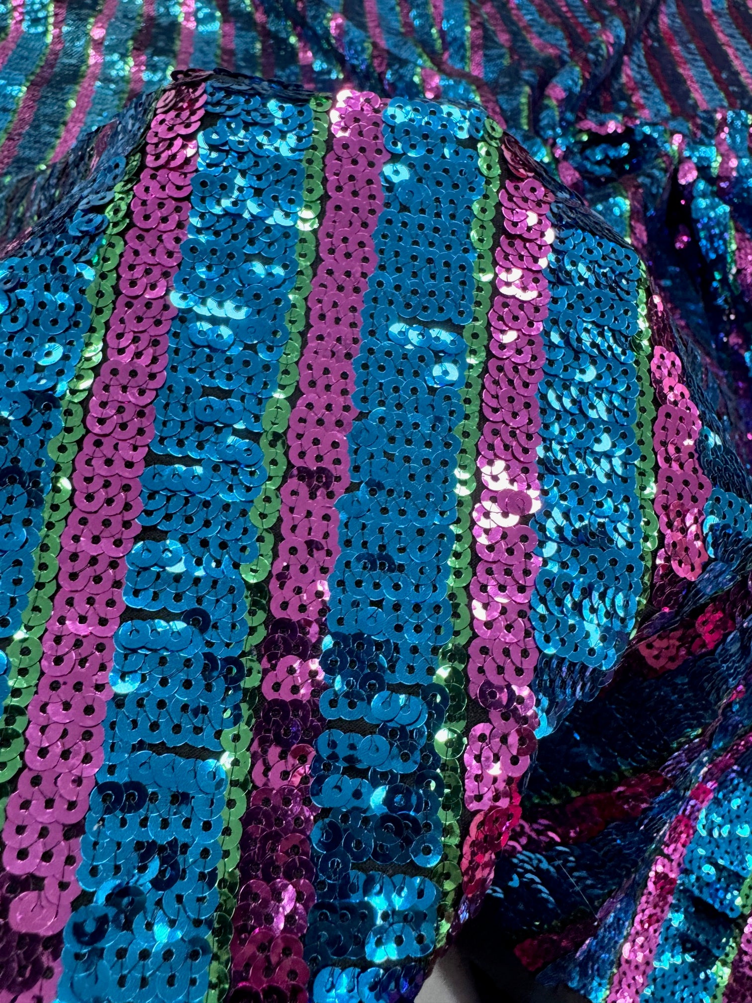 Paiete pe tull elastic cu model dungi