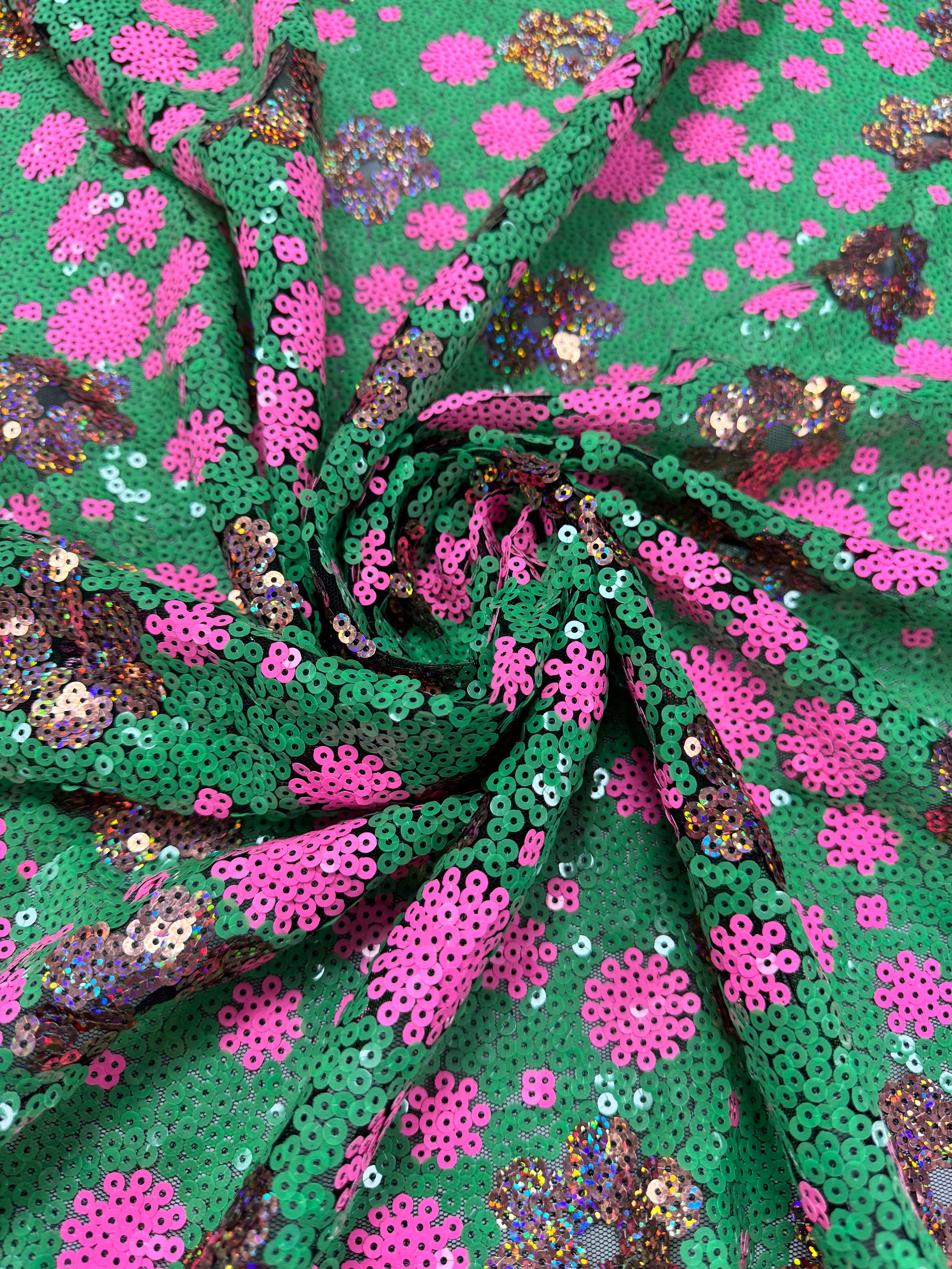 Paiete pe tull elastic cu model floral