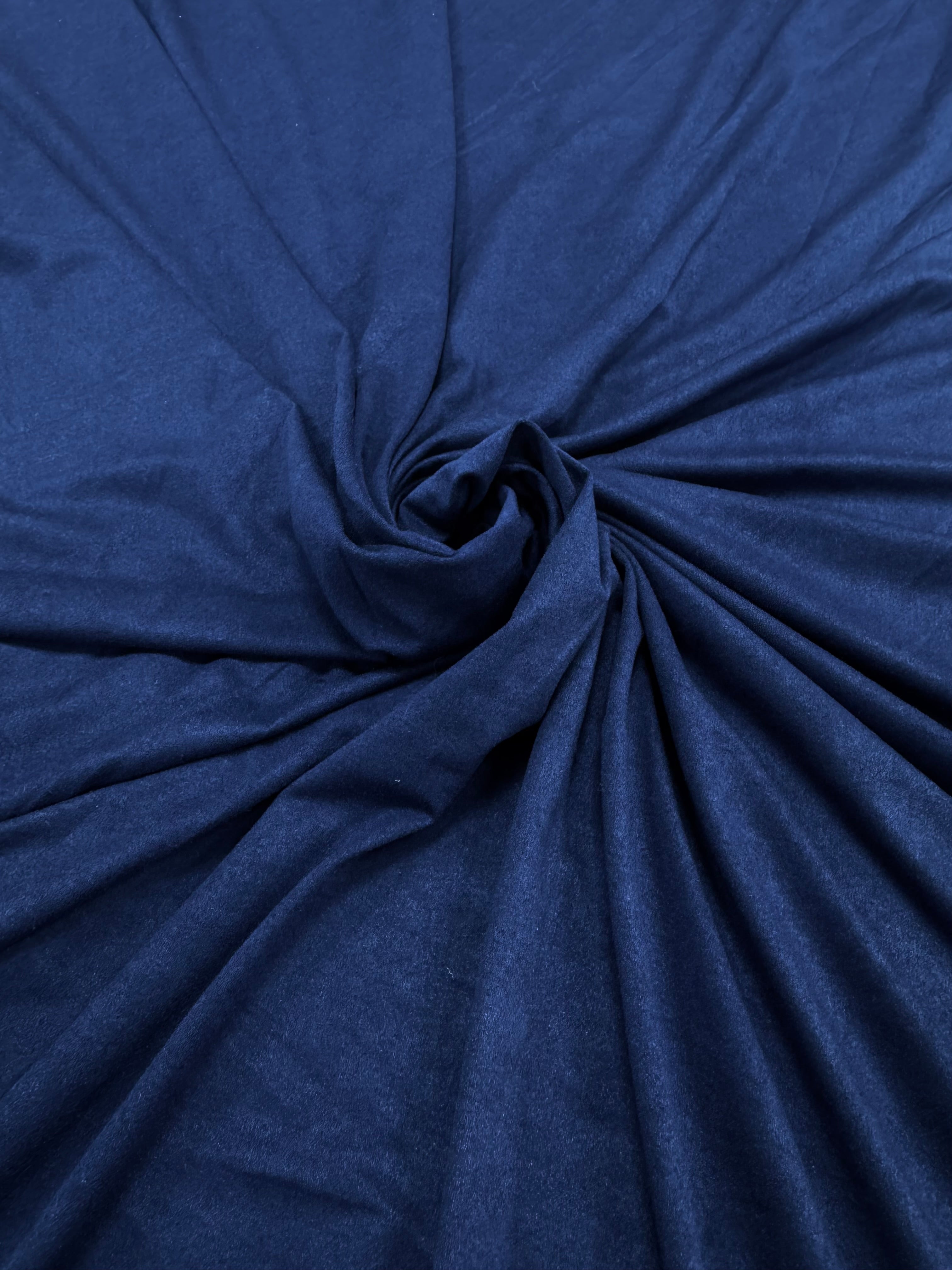 Imitatie piele intoarsa elastica, Albastru