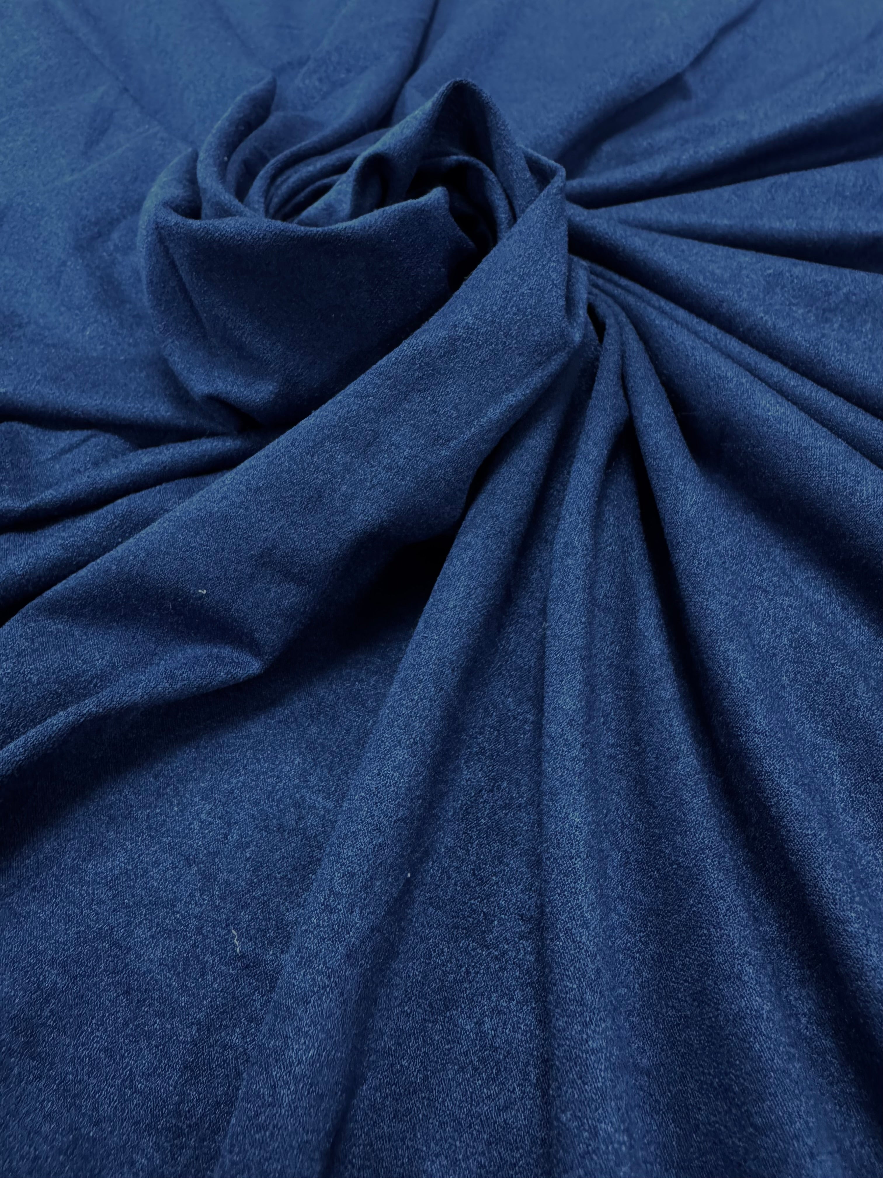 Imitatie piele intoarsa elastica, Albastru