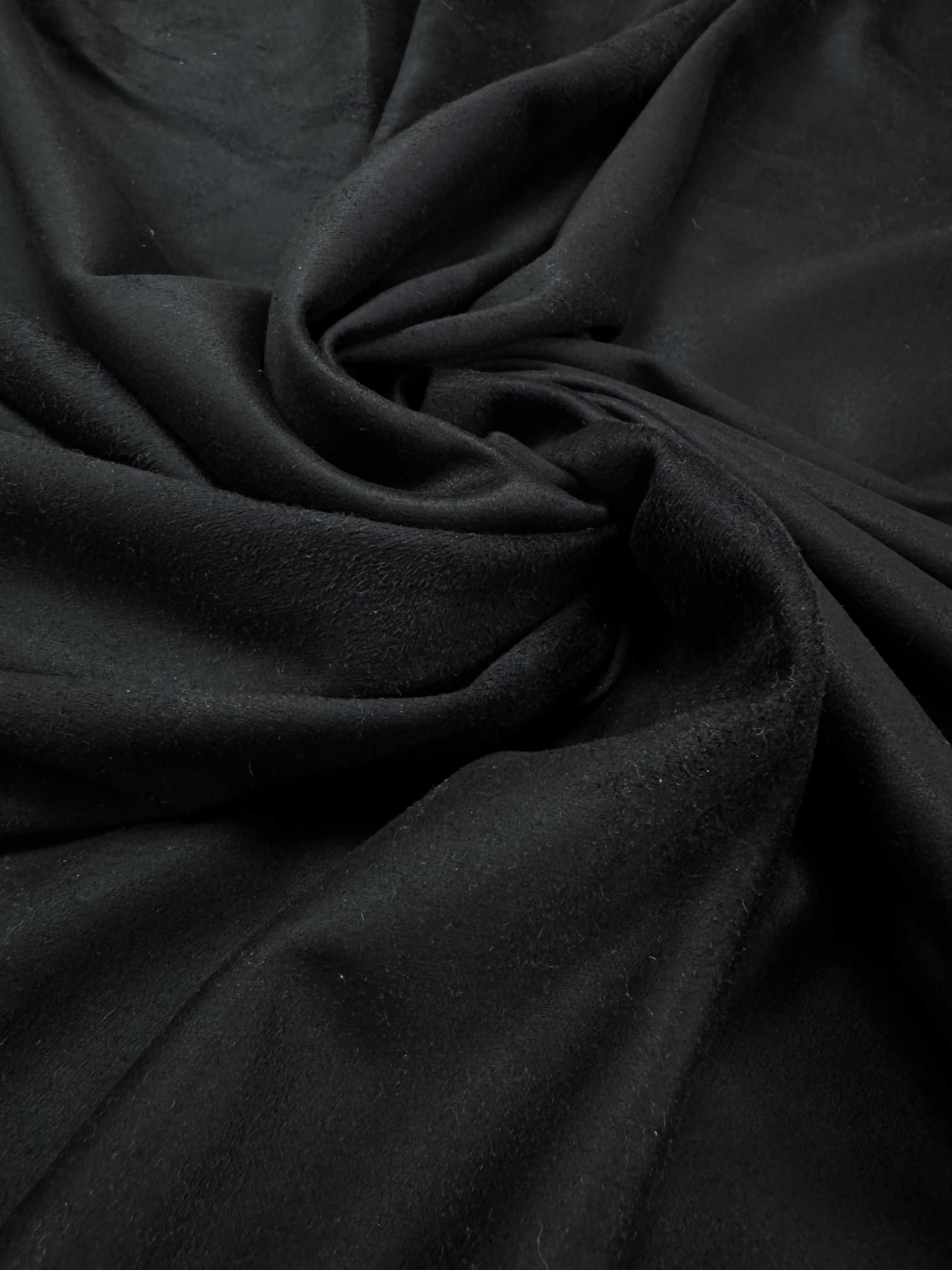 Imitatie piele intoarsa elastica, Negru