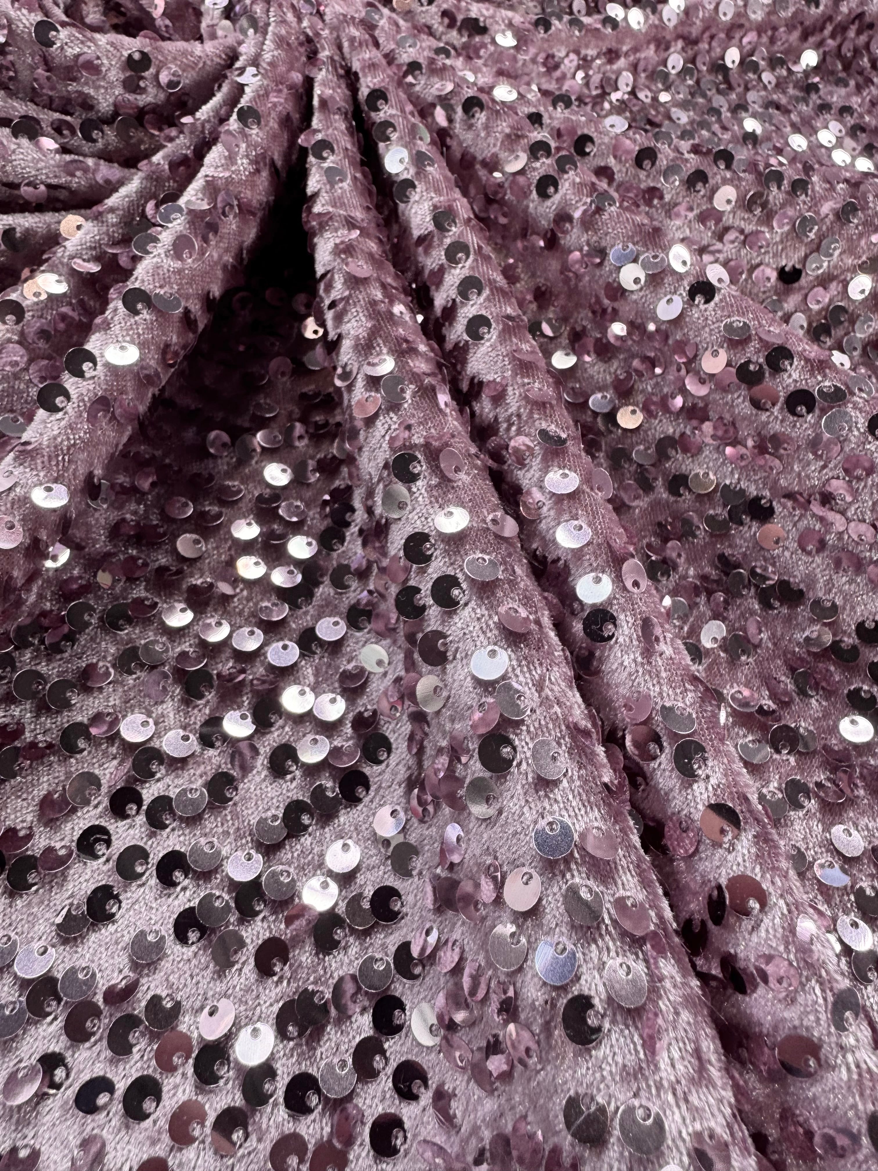 Catifea elastica cu paiete, Roz prafuit