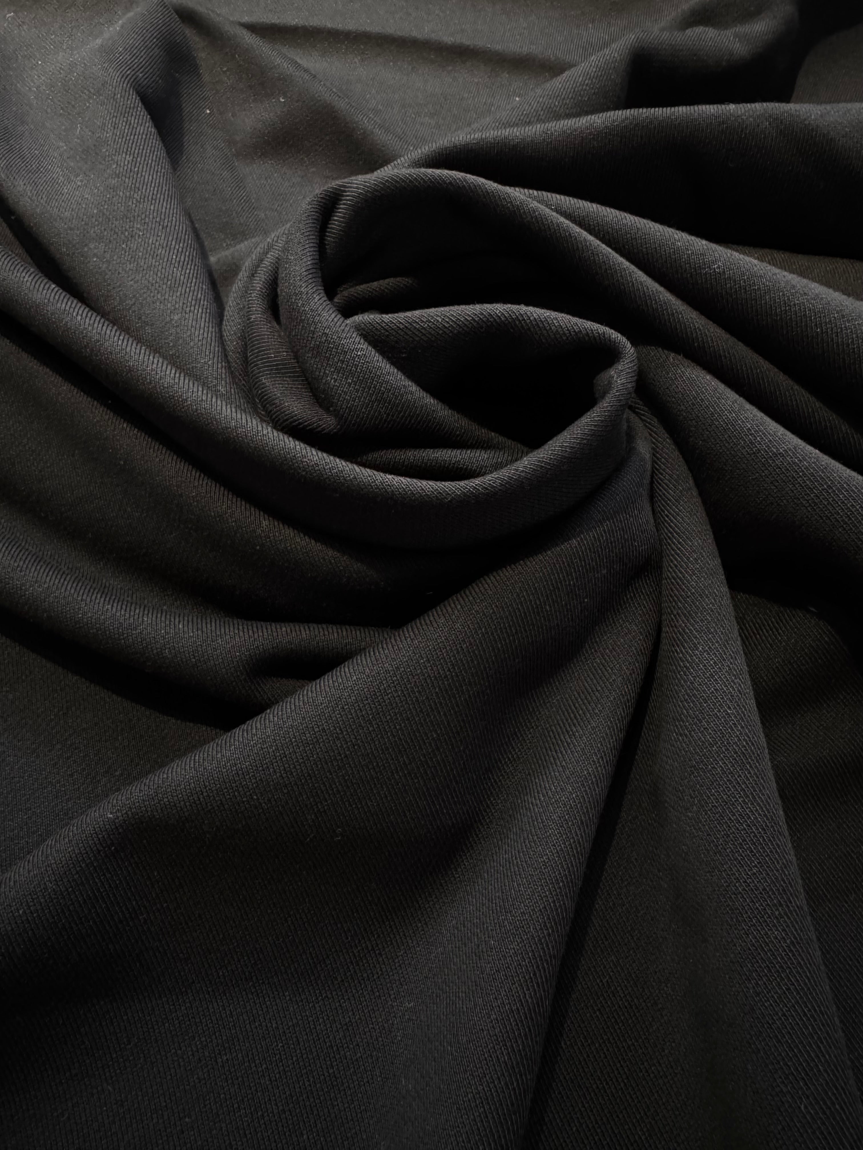 Tesatura trening (French Terry 3 Fire) Negru