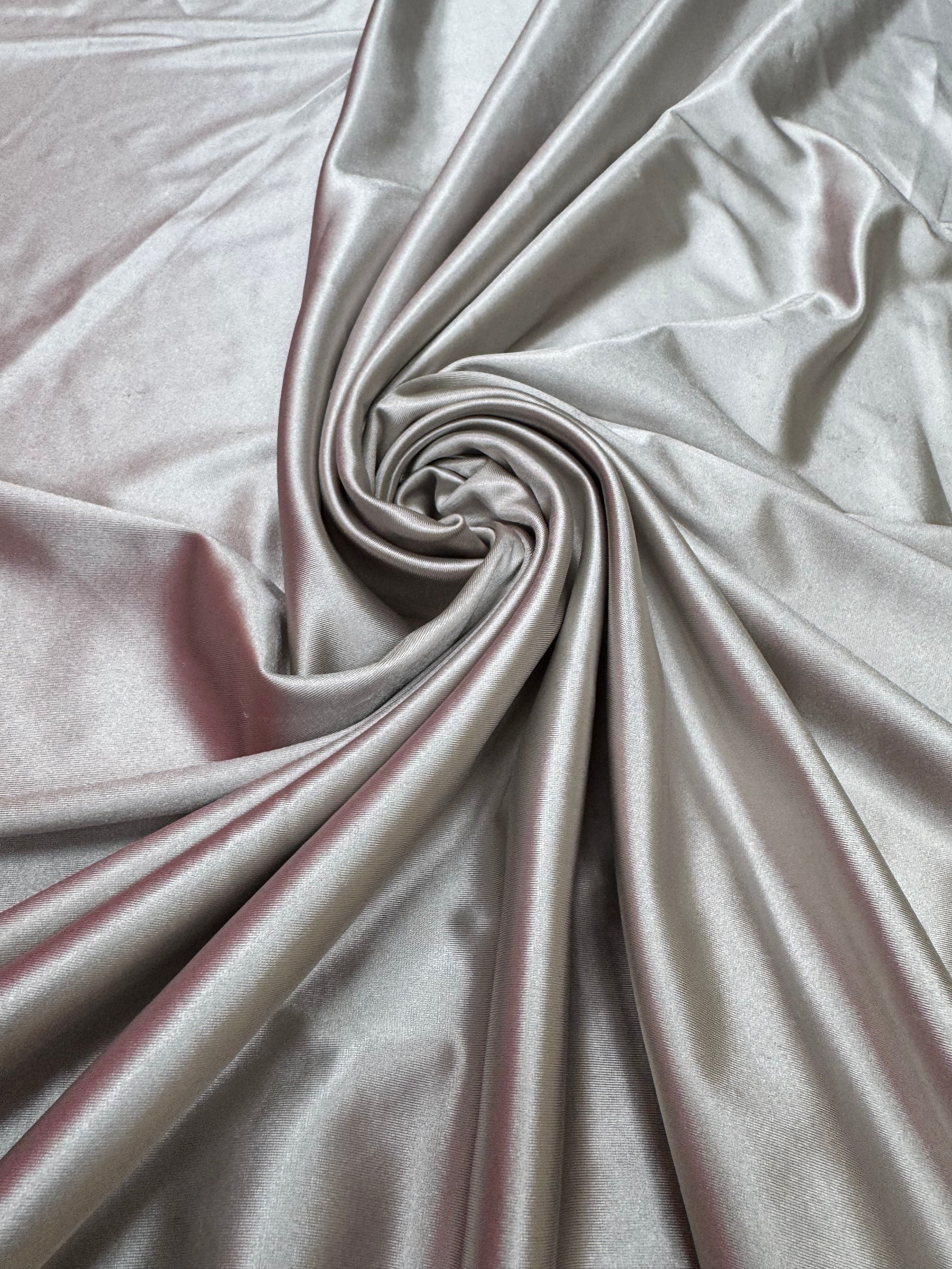 Licra groasa lucioasa - Gri perla