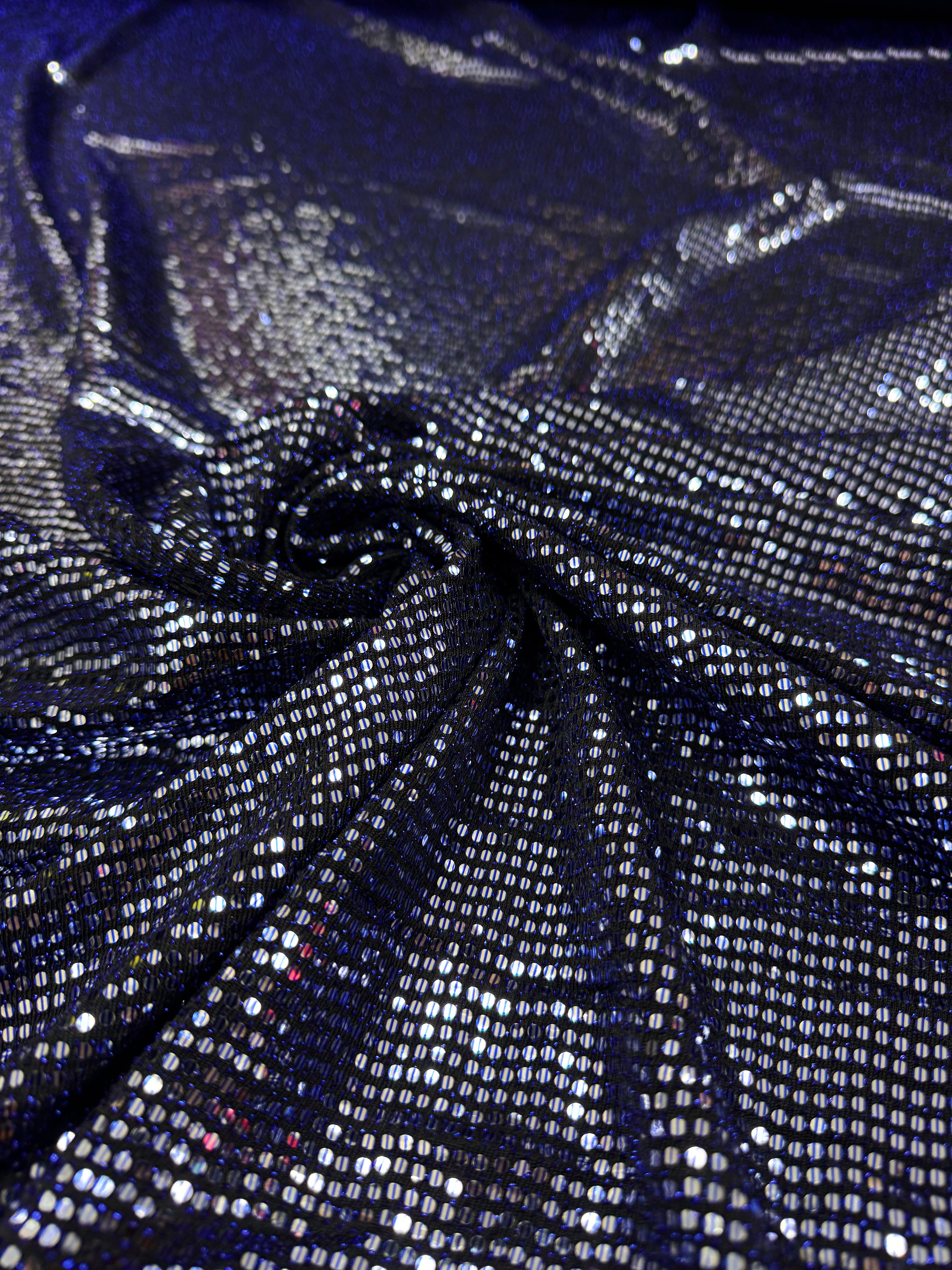 Lurex albastru cu paiete