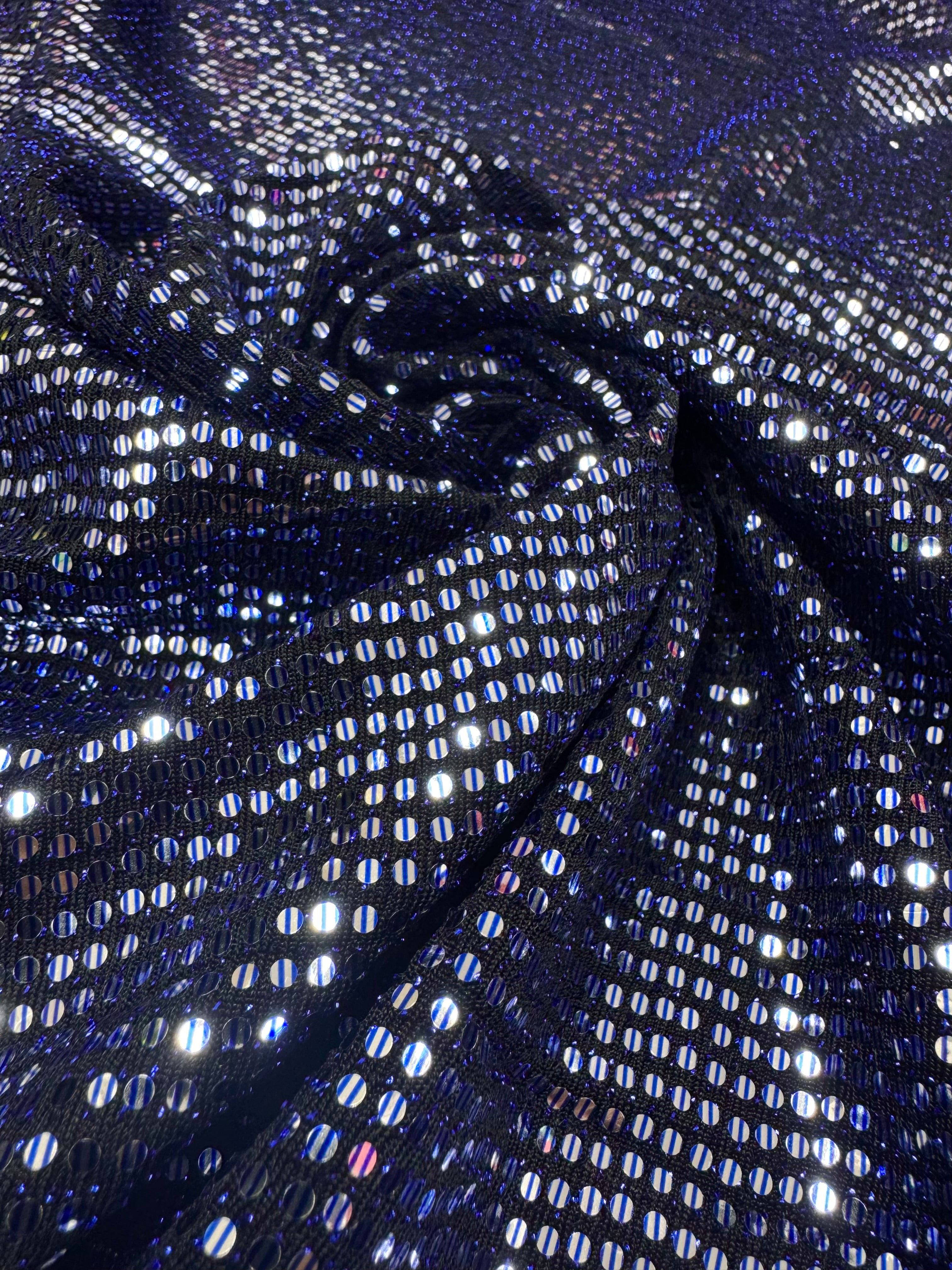 Lurex albastru cu paiete