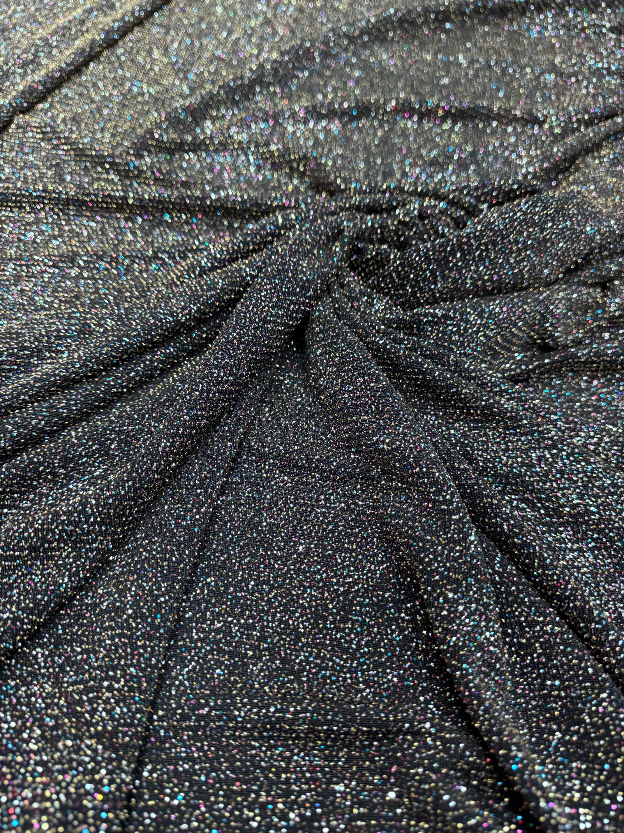 Lurex Negru cu Argintiu