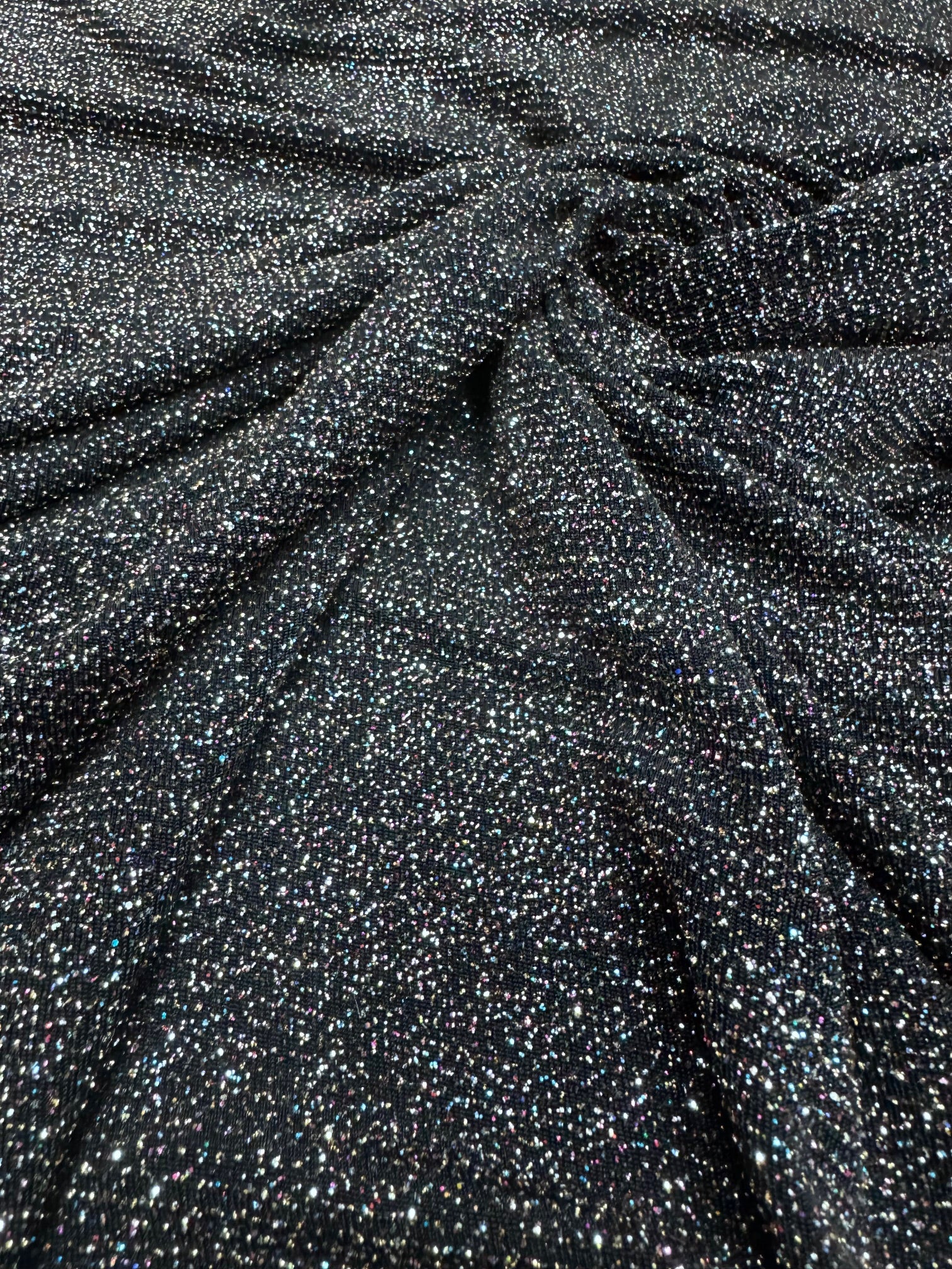 Lurex Negru cu Argintiu