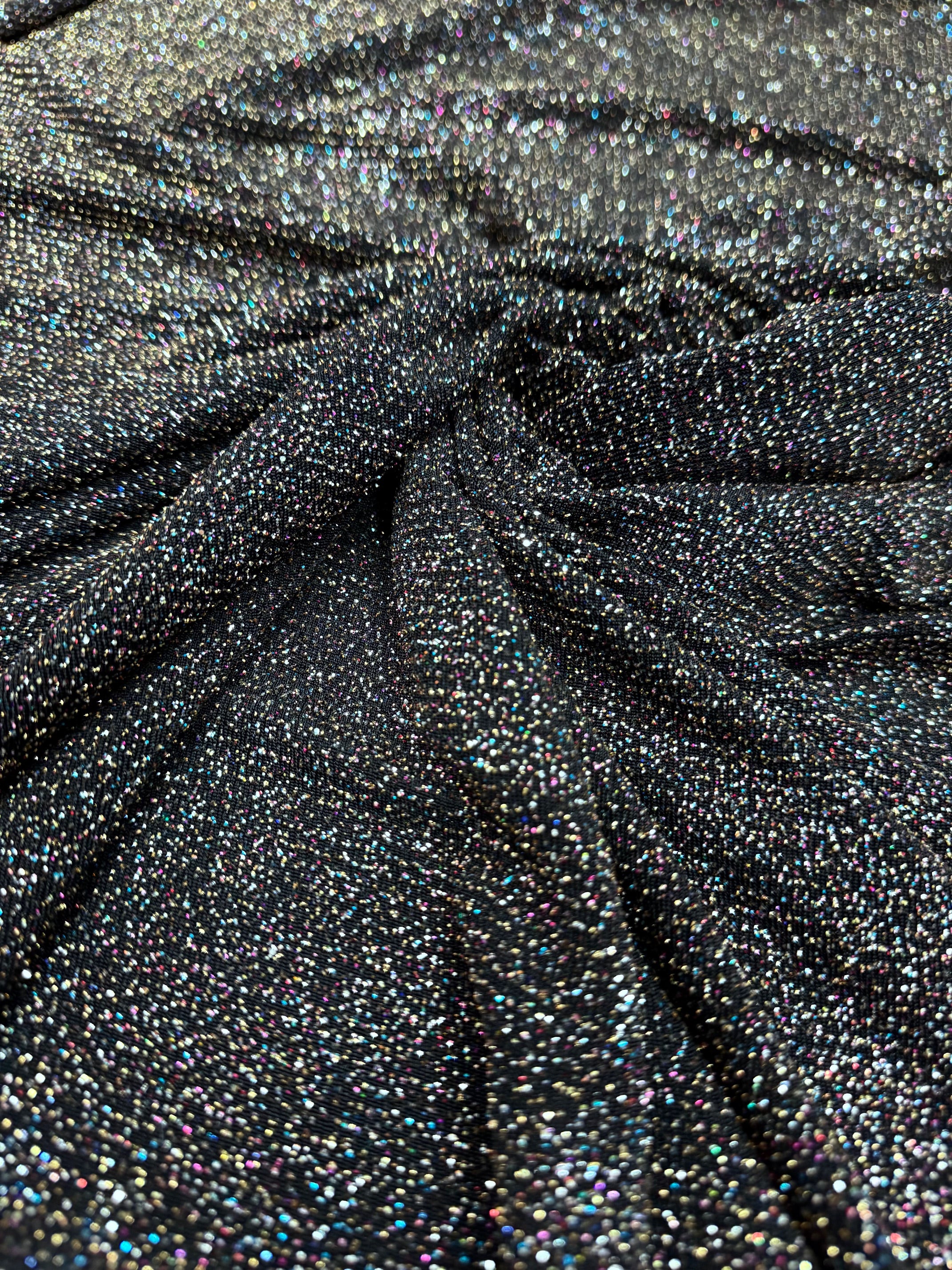 Lurex Negru cu Argintiu