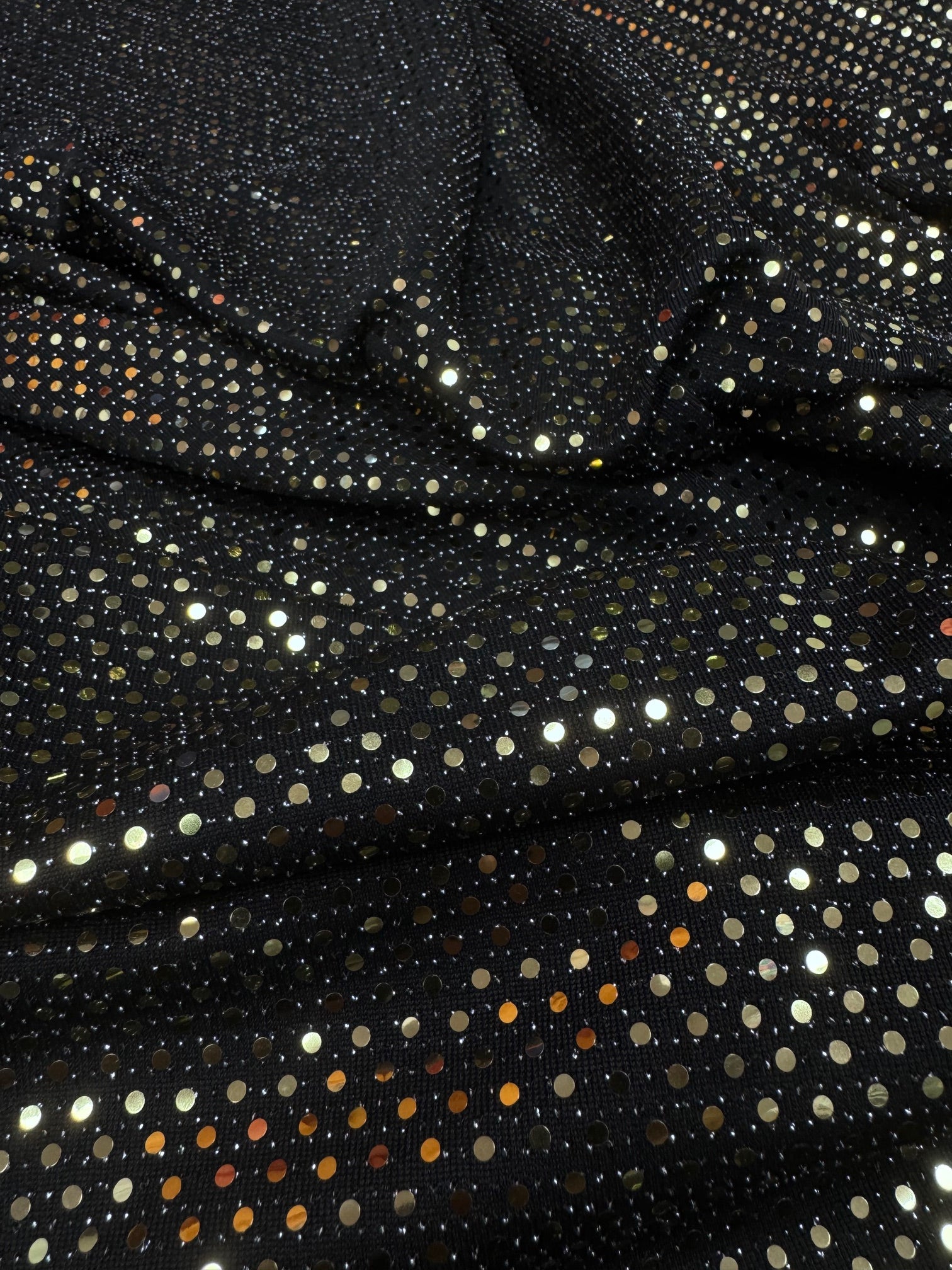 Lurex negru cu auriu