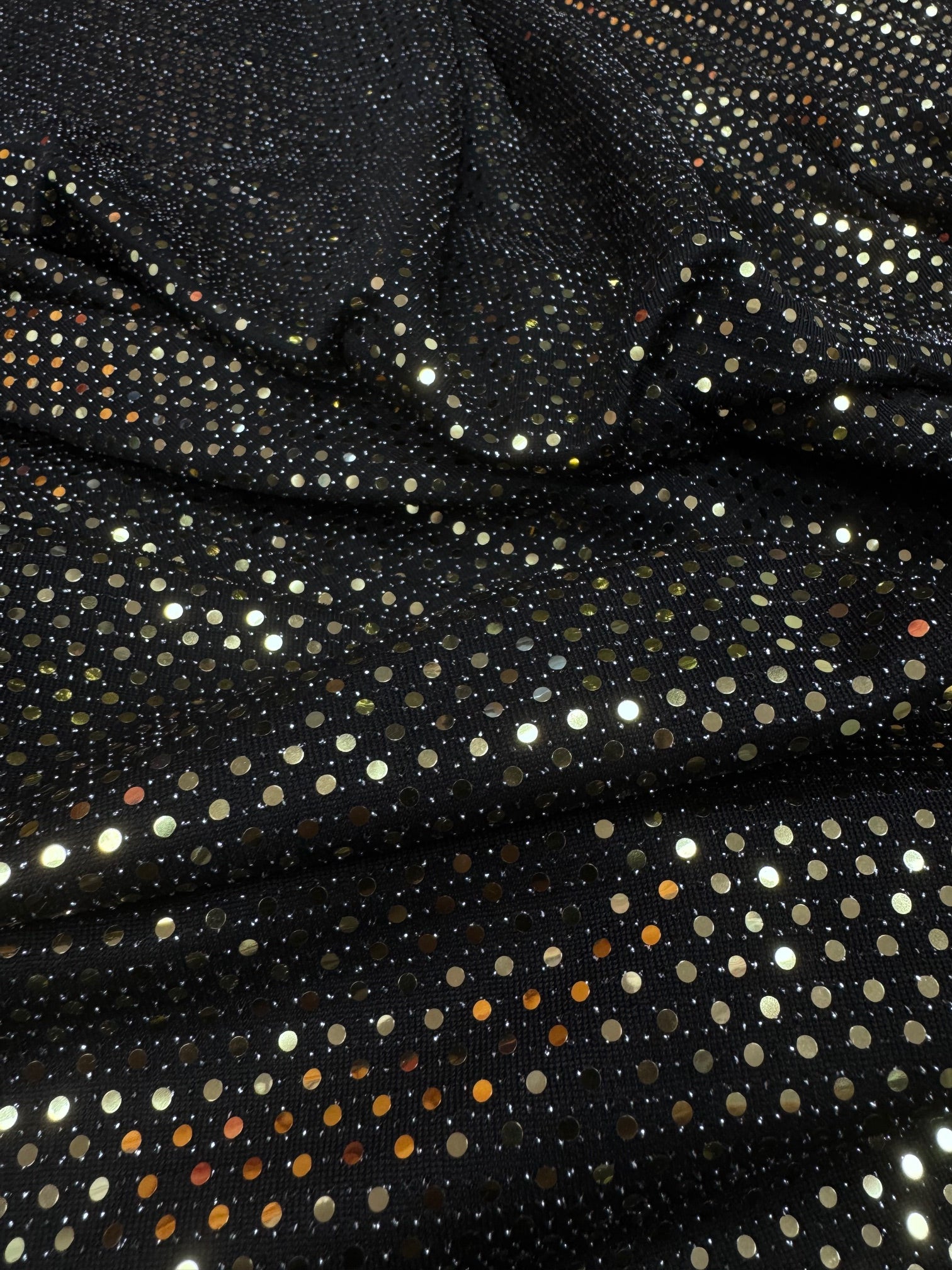 Lurex negru cu auriu