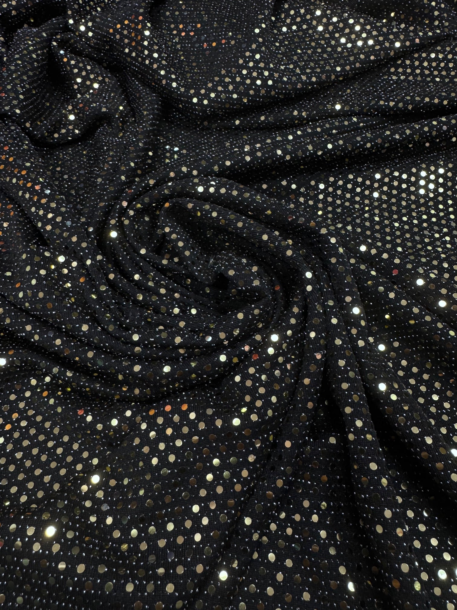 Lurex negru cu auriu