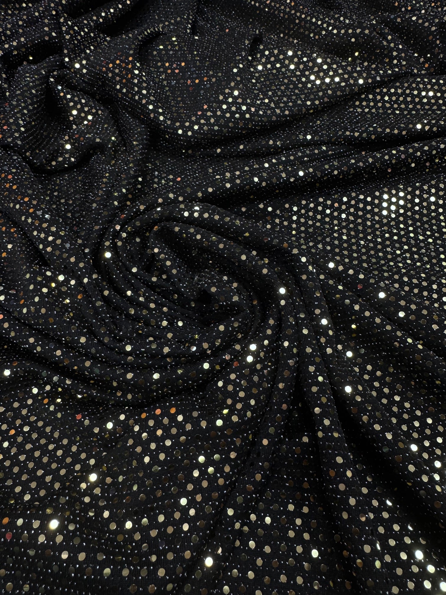 Lurex negru cu auriu