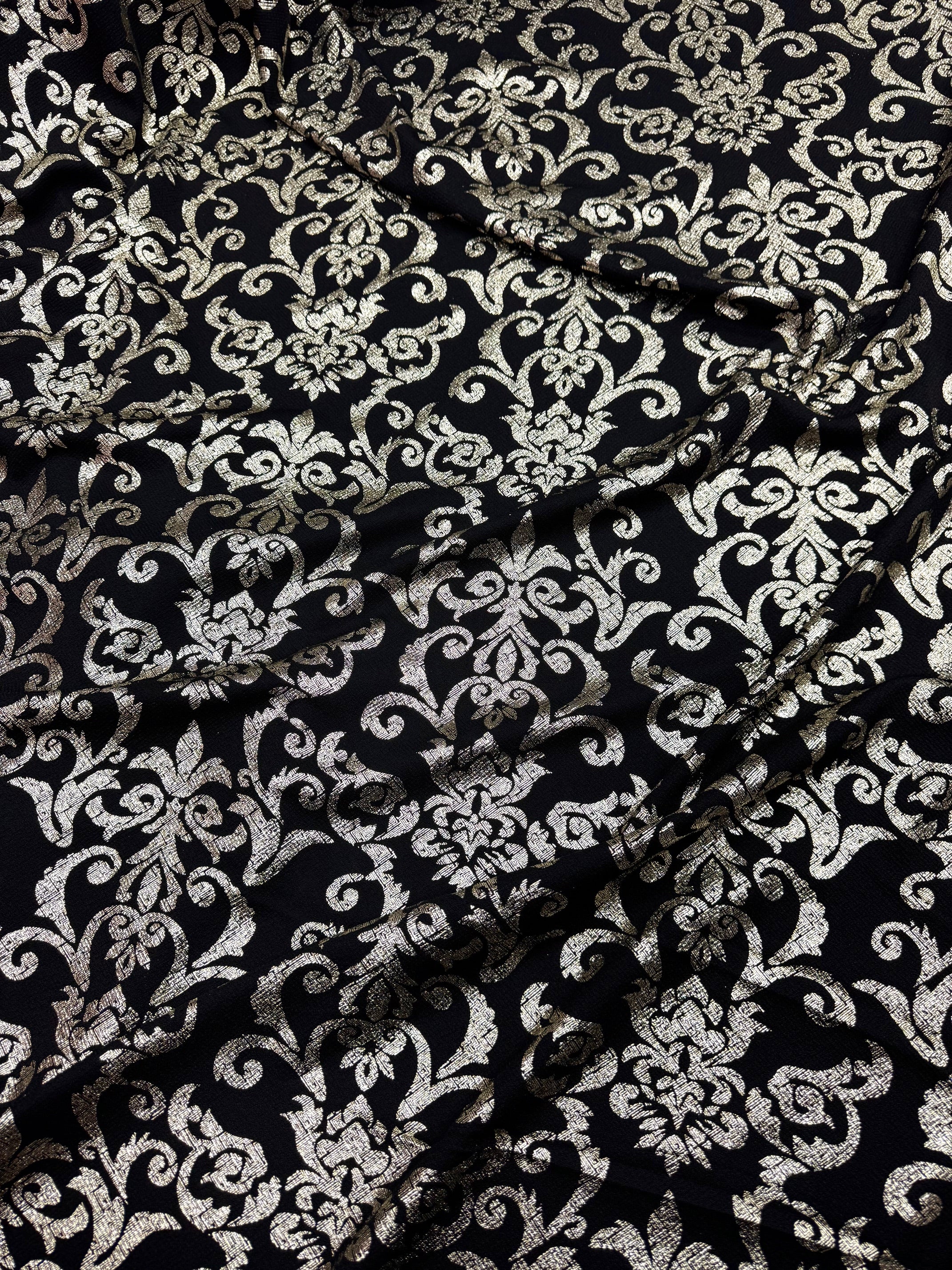 Lurex negru cu auriu